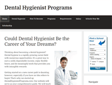 Tablet Screenshot of dentalhygienistprograms.com